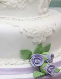 Wedding Cake Tiered Fruit Cake Icing