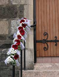 Flowers  church  wedding  