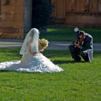 Wedding photographer choosing finding