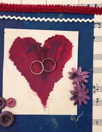 Wedding scrapbook pages glue video 