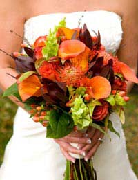 Autumn winter weddings venues leaves