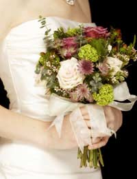 Bride bridal bouquet wedding flowers