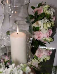 Wedding table centrepieces flowers 