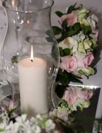 Wedding table centrepieces flowers