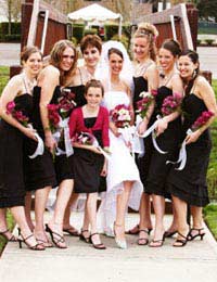 Wedding bridesmaids maid honour 