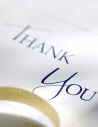Thank-you notes letters photos